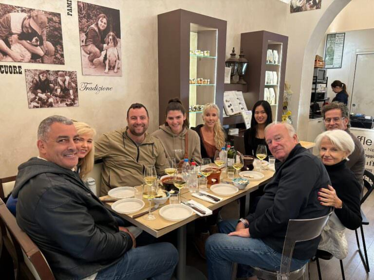Truffle hunting in the wood near Volterra with truffle tasting