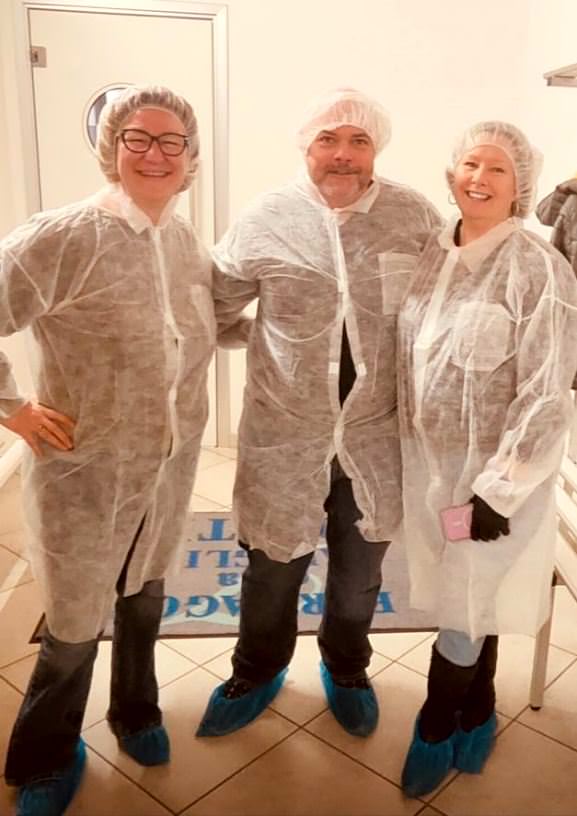 Our guide Moira leading a cheese tour