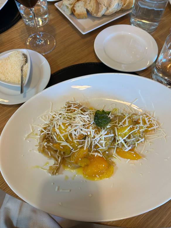 Typical ravioli at Morelli restaurant