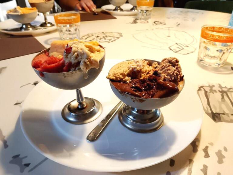 Gelato tasting in the Peccioli hamlet