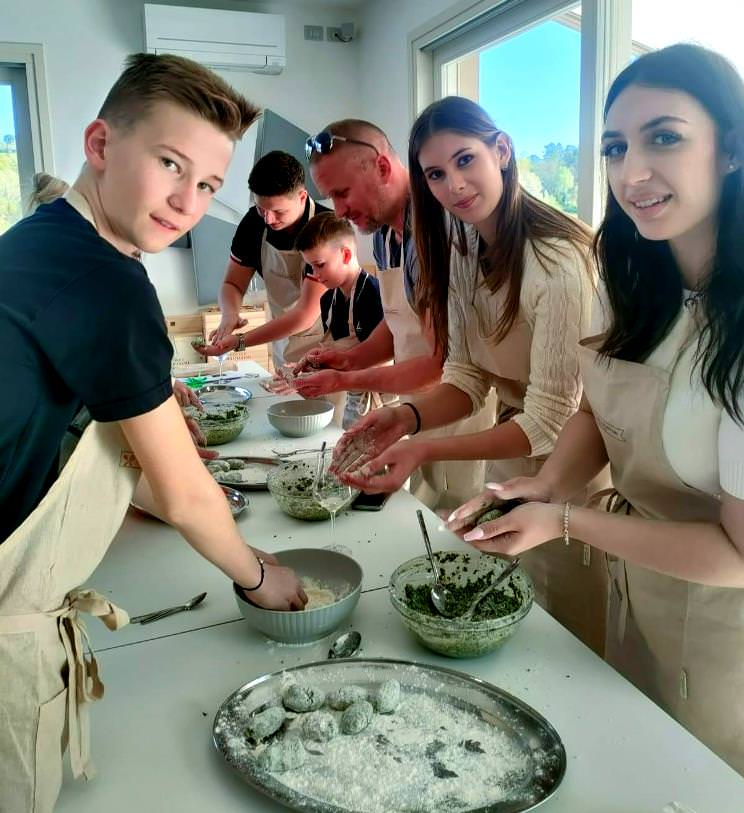 Gnudi pasta experience in San Miniato