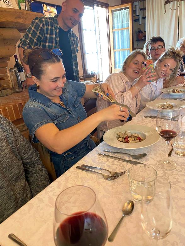 Delicious lunch after the hunting