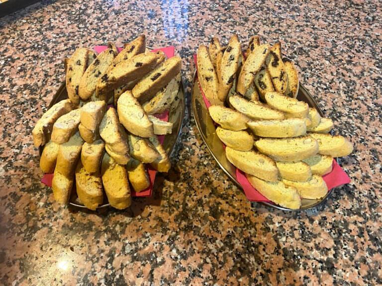Cantuccini biscuits prepared at Rita's farm