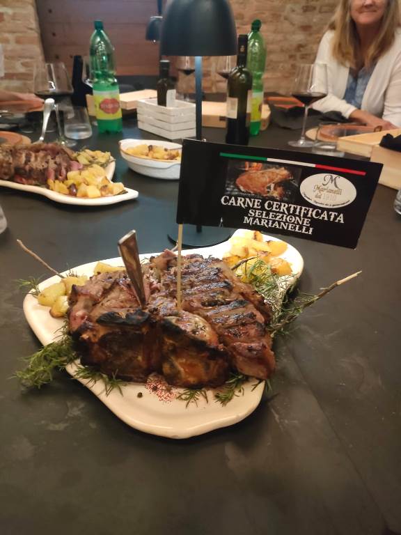 Typical bistecca with potatoes