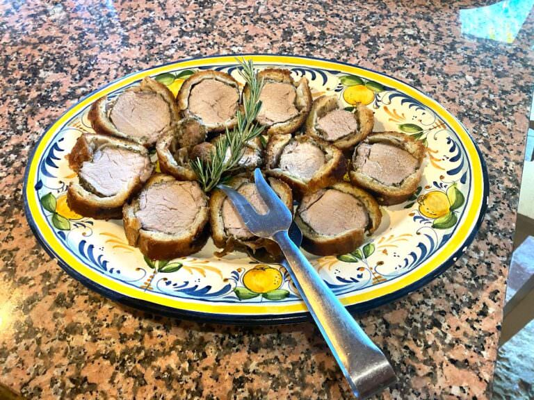 Typical Tuscan meat in crust