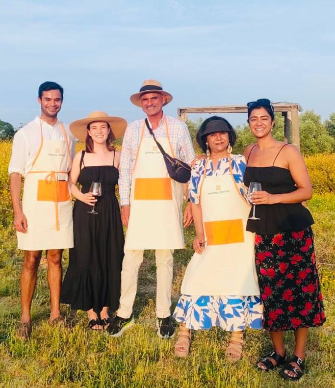 Cooking experience at Rita's farm in coutryside