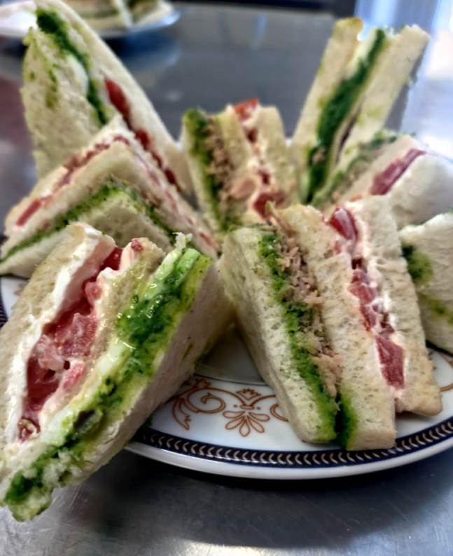 Mix of sandwiches made but our staff for your breakfast