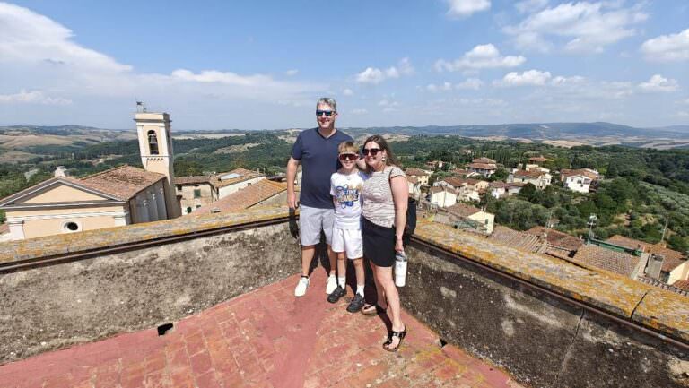 Great view from the terrace in ghizzano