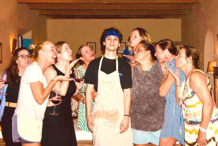 Dinner served at your villa in Tuscany