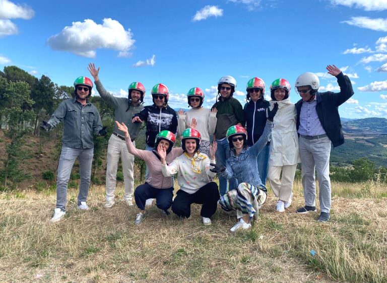 Vespa excursion in san Gimignano