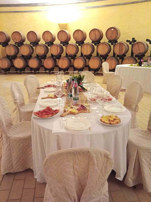 Wine tasting and lunch in the barrel rooms