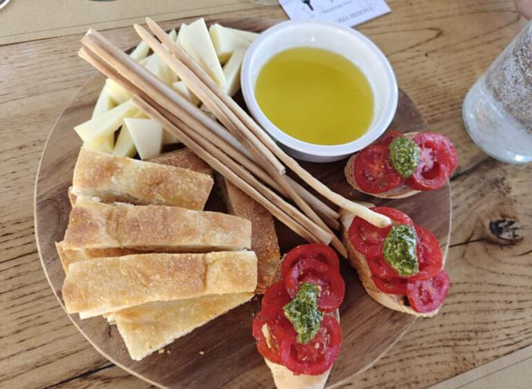 Supertuscan wines and local products