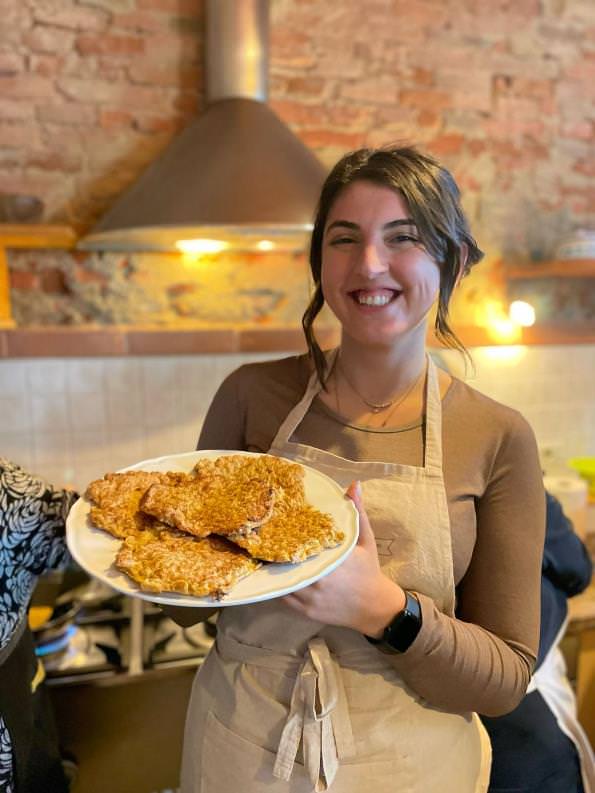 Cooking class at Rita's with our chef and assistant chef Samanta