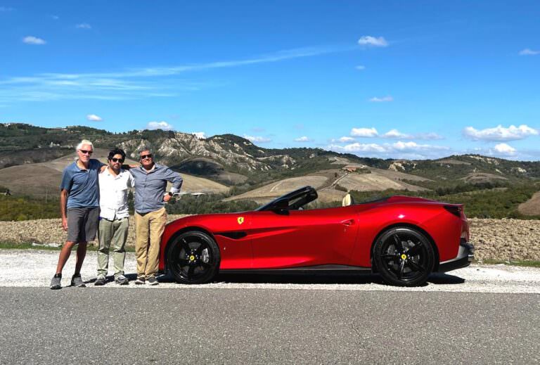 Typical Ferrari tour around Tuscany