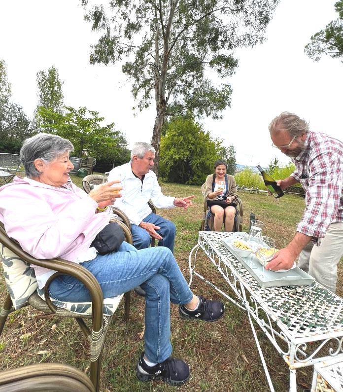 Wine tasting experience at Giuseppe's villa