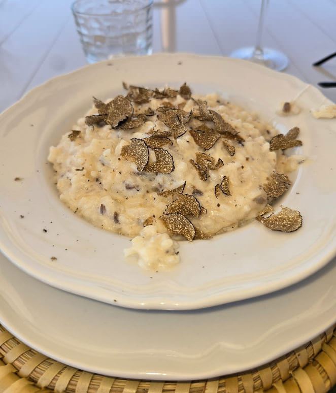 Typical Risotto prepared with the truffles just found
